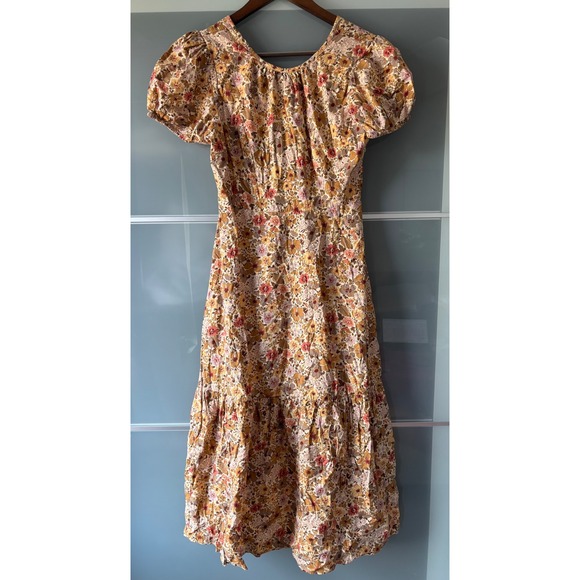 Madewell Dresses & Skirts - Madewell Puff-Sleeve Open-Back Midi
Dress‎ in Floral Field Floral Cottagecore 4